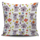 Cute Koalas Teapots Tea Pillow Cover