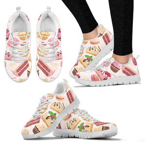 Cake Cupcake Sweets Pattern Women'S Sneaker Shoes
