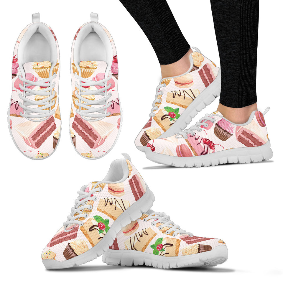 Cake Cupcake Sweets Pattern Women'S Sneaker Shoes