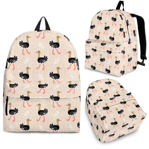 Ostrich Pattern Print Design 05 Backpack