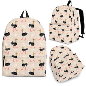 Ostrich Pattern Print Design 05 Backpack