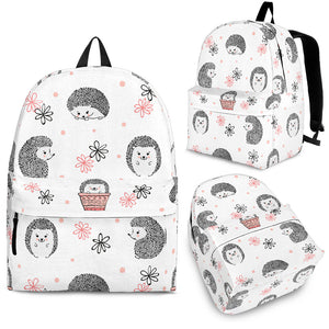 Hedgehog Pattern Print Design 02 Backpack