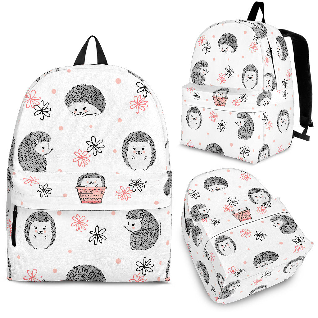 Hedgehog Pattern Print Design 02 Backpack