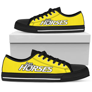 Love Horses Yellow Women'S Low Top Shoe