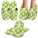 Fried Eggs Pattern Print Design 01 Slippers