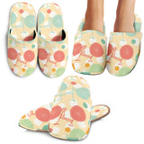 Bicycle Pattern Print Design 01 Slippers