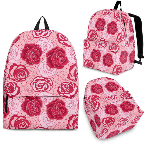 Rose Pattern Print Design 02 Backpack