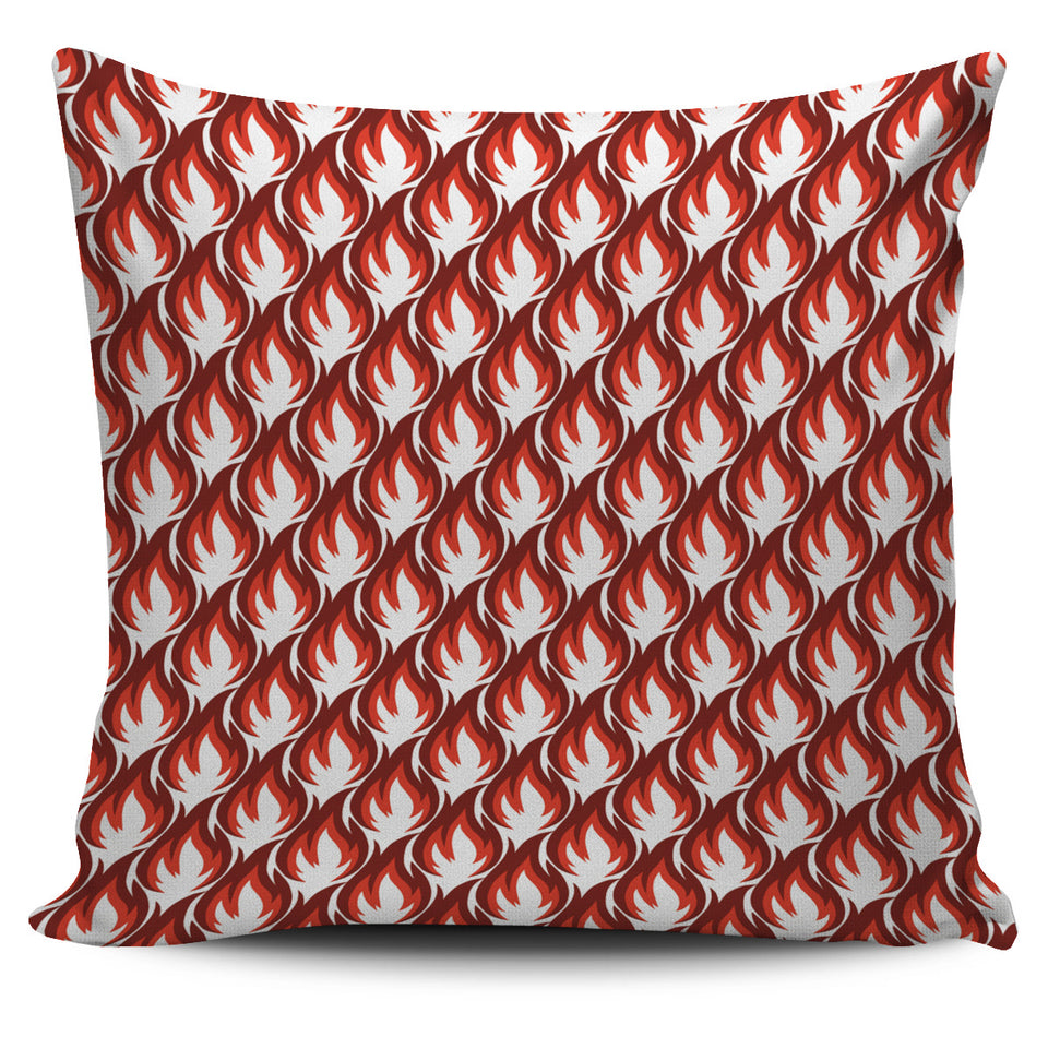 Fire Flame Symbol Design Pattern Pillow Cover
