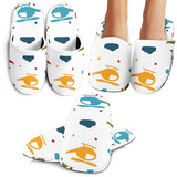 Colorful Helicopter Pattern Slippers