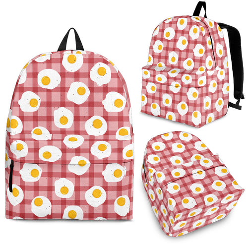 Fried Eggs Pattern Print Design 03 Backpack