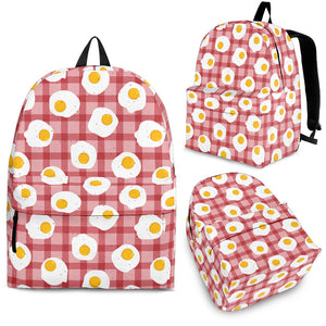 Fried Eggs Pattern Print Design 03 Backpack