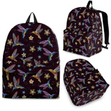 Hummingbird Pattern Print Design 04 Backpack