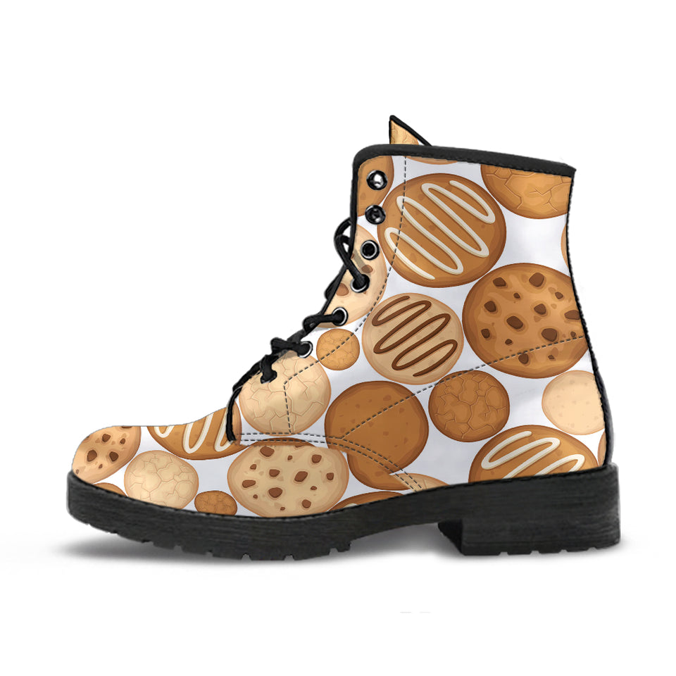 Various Cookie Pattern Leather Boots
