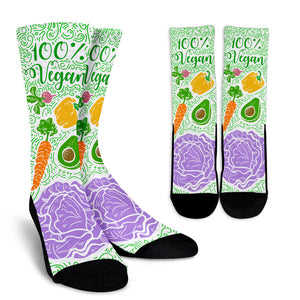 Colorful Vegan Crew Socks