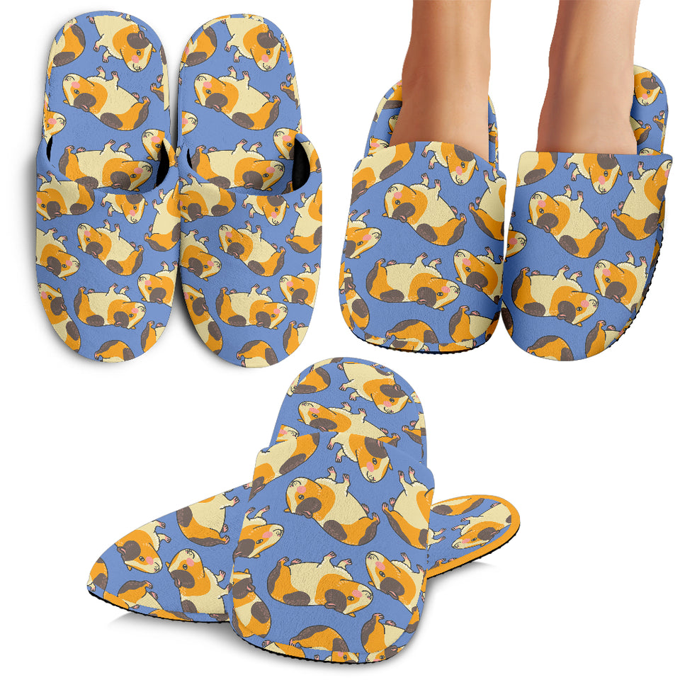 Guinea Pig Pattern Print Design 02 Slippers
