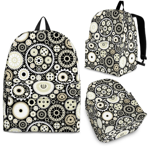 Gear Pattern Print Design 02 Backpack