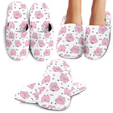 Pig Pattern Print Design 03 Slippers
