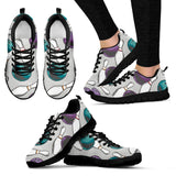 Bowling Ball And Pin Gray Background Women'S Sneaker Shoes