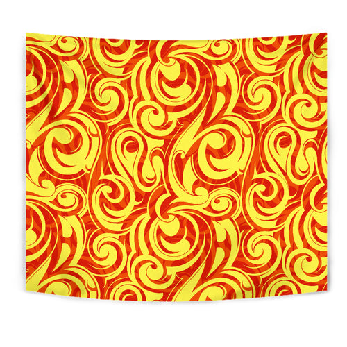 Fire Flame Design Pattern Wall Tapestry
