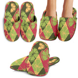Cool Geometric Lime Pattern Slippers