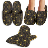Casino Cards Suits Pattern Print Design 01 Slippers