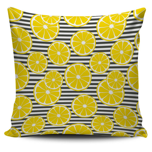 Slice Of Lemon Design Pattern Pillow Cover