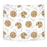 Sketch Style Cookie Pattern Wall Tapestry