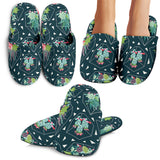 Cactus Glass Terrarium Pattern Slippers