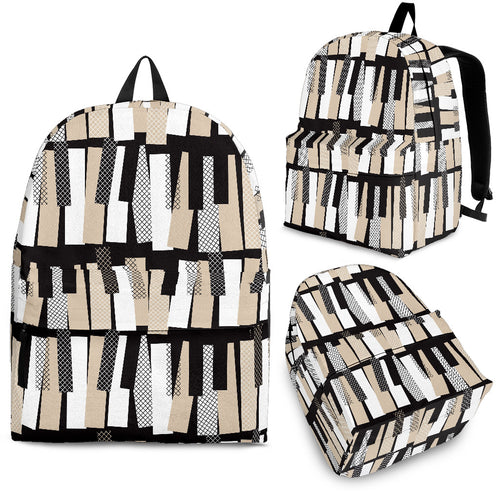 Piano Pattern Print Design 04 Backpack