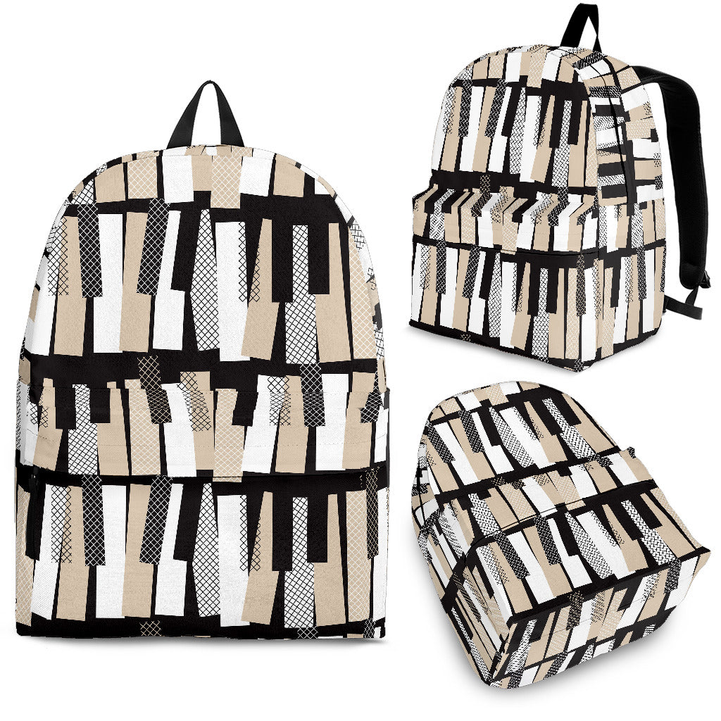 Piano Pattern Print Design 04 Backpack