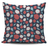Dragon Fruits Dark Blue Background Pillow Cover