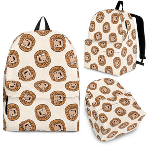 Lion Pattern Print Design 01 Backpack