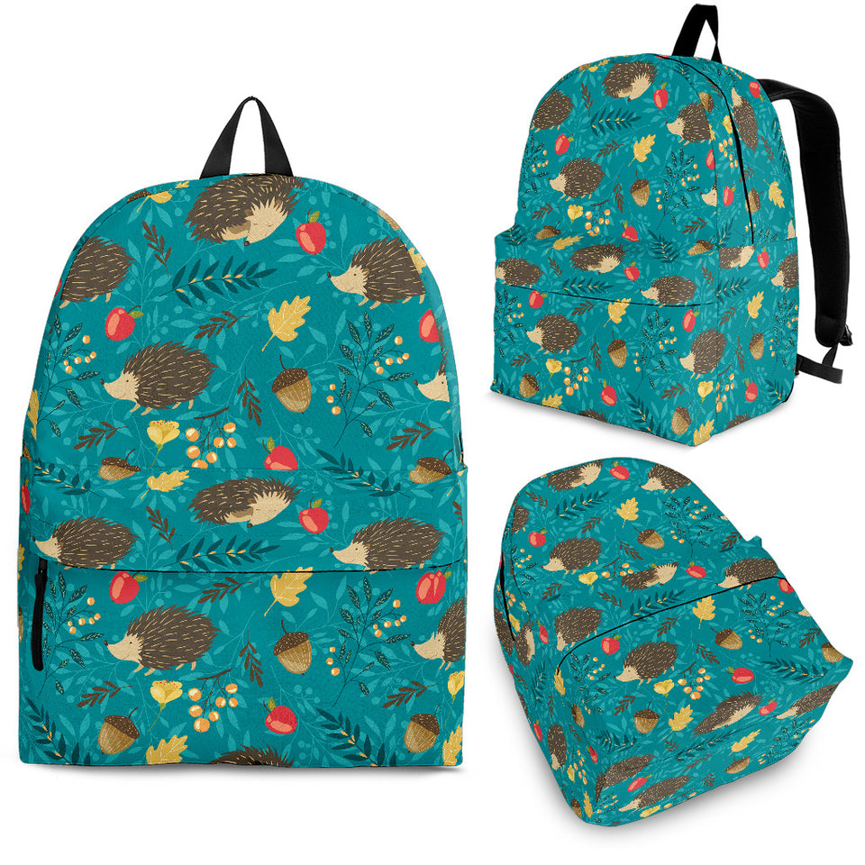 Hedgehog Pattern Print Design 01 Backpack
