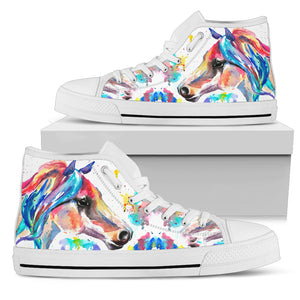 Colorful Horse Men'S High Top