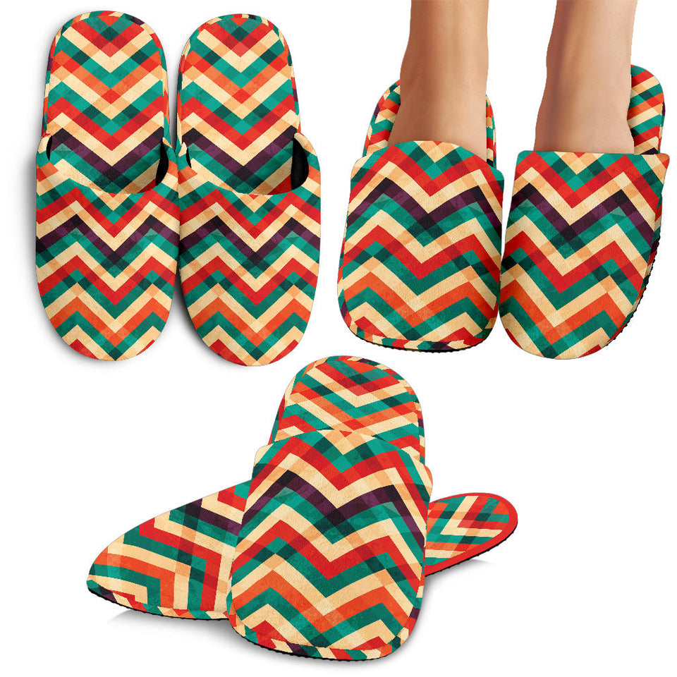 Zigzag  Chevron Colorful Pattern Slippers