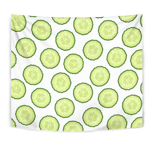Cucumber Slices Pattern Wall Tapestry