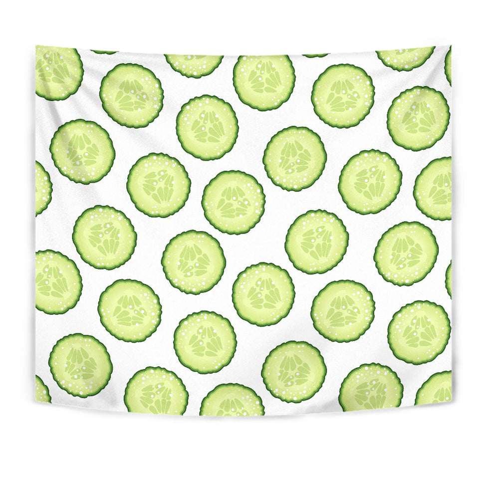 Cucumber Slices Pattern Wall Tapestry