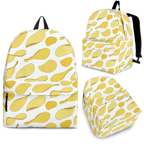 Potato Chips Pattern Print Design 02 Backpack