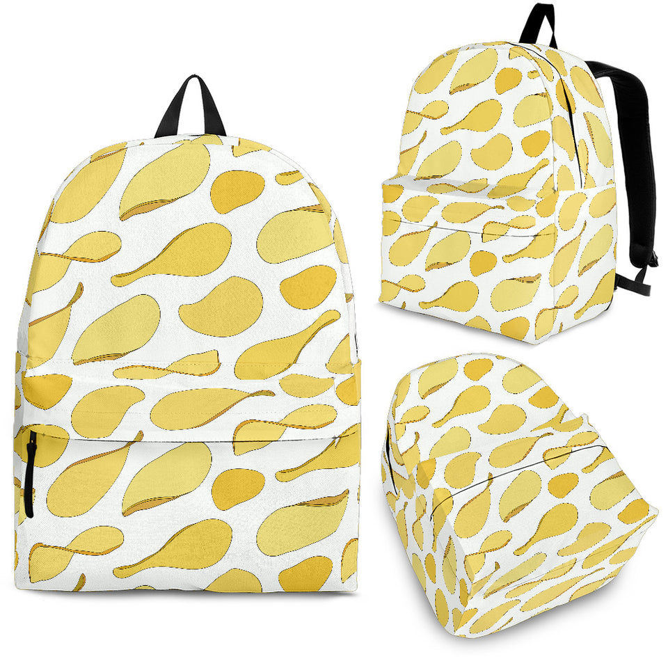 Potato Chips Pattern Print Design 02 Backpack