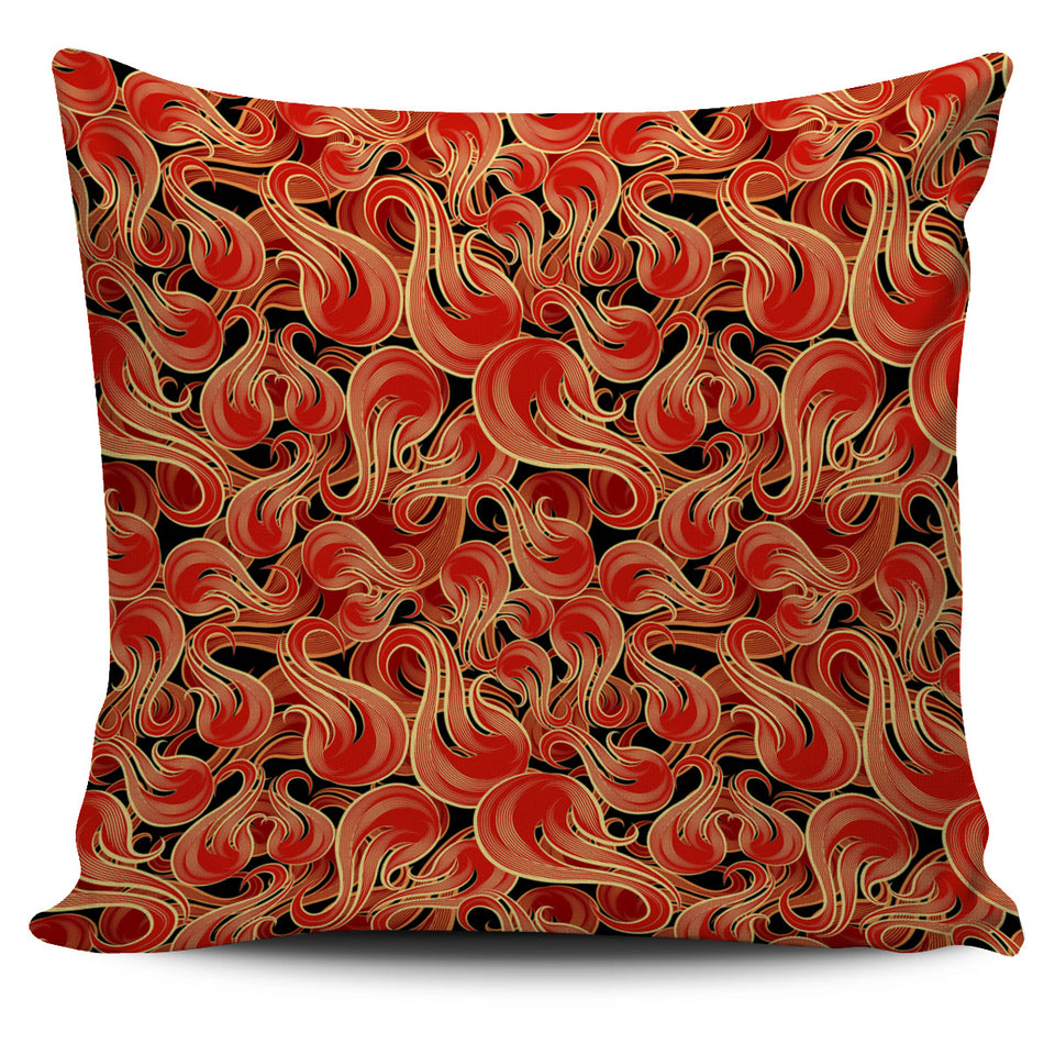 Fire Flame Pattern Pillow Cover