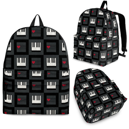 Piano Pattern Print Design 05 Backpack