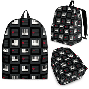 Piano Pattern Print Design 05 Backpack