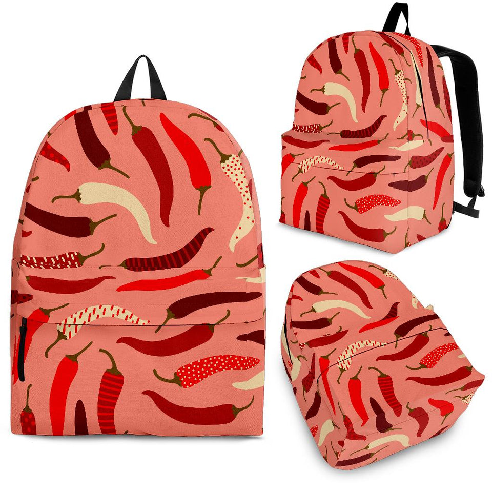 Beautiful Chili Peppers Pattern Backpack