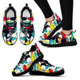 Watercolor Bowling Ball Pins Women'S Sneaker Shoes