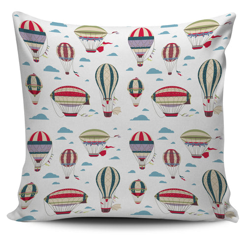 Hot Air Balloon Pattern Pillow Cover