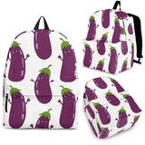 Eggplant Pattern Print Design 01 Backpack