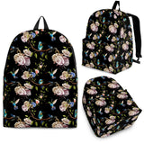 Hummingbird Pattern Print Design 03 Backpack