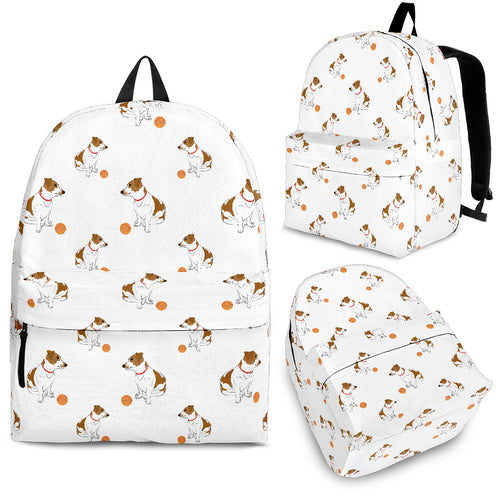 Jack Russel Pattern Print Design 05 Backpack