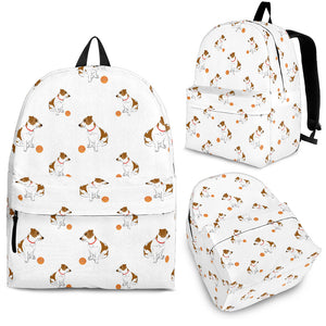 Jack Russel Pattern Print Design 05 Backpack