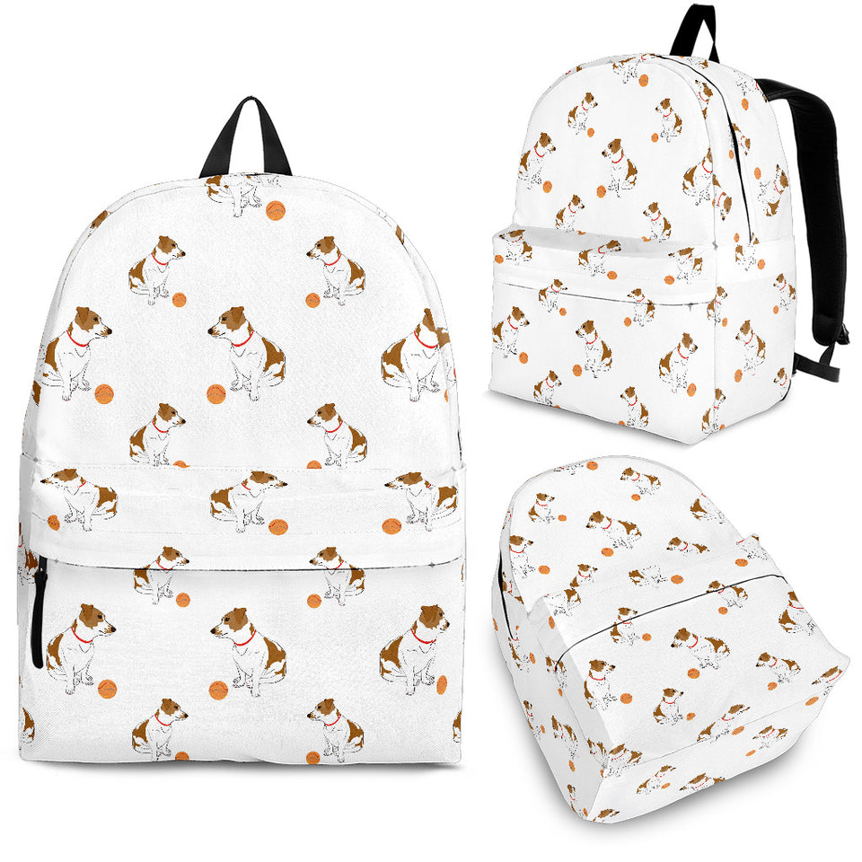Jack Russel Pattern Print Design 05 Backpack